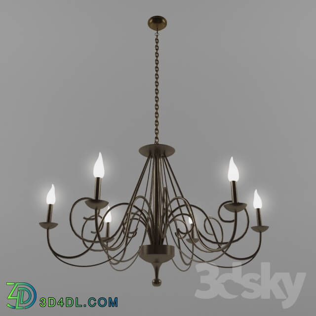 Ceiling light - Cast iron chandelier