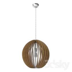 Ceiling light - 94765 Suspension COSSANO_ 1х60W _Е27__ Ø500_ steel _ wood_ maple 