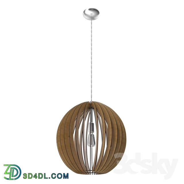 Ceiling light - 94765 Suspension COSSANO_ 1х60W _Е27__ Ø500_ steel _ wood_ maple