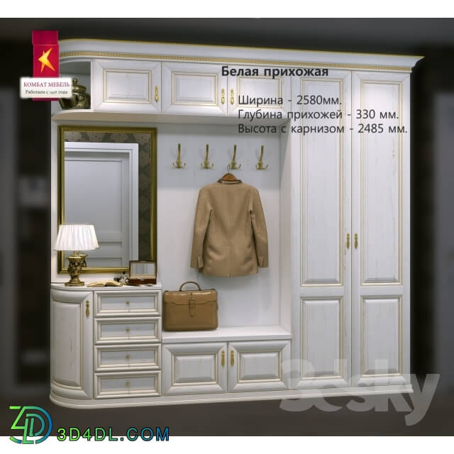 Wardrobe _ Display cabinets - Combat _ White hall