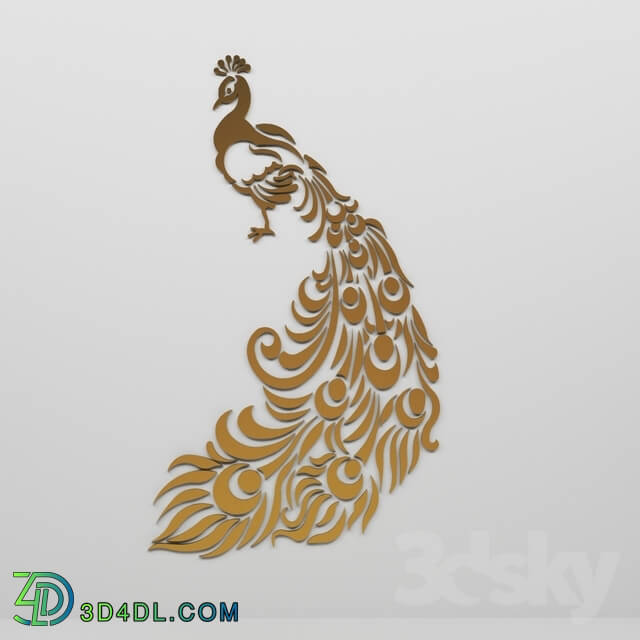 3D panel - Peacock decorative Panel