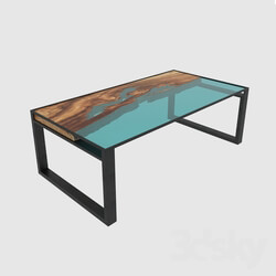 Table - solid wood coffee table 
