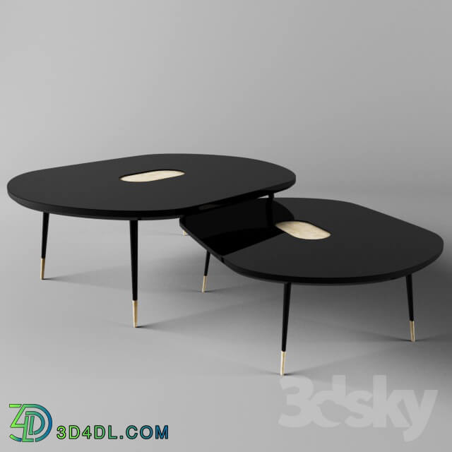 Table - black center table