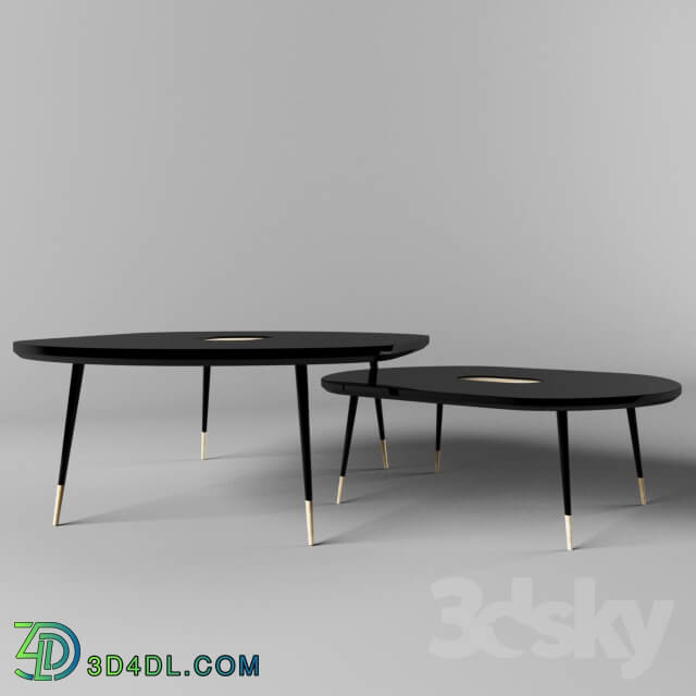 Table - black center table