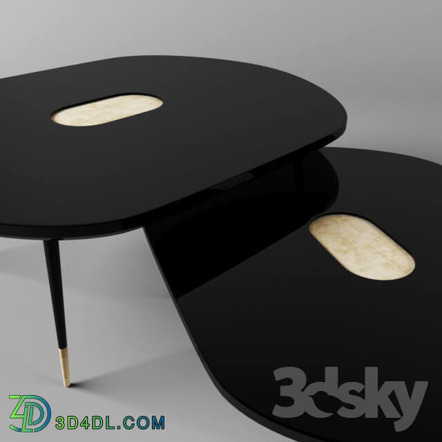 Table - black center table