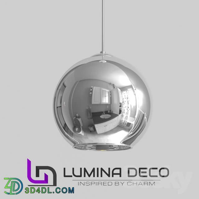 Ceiling light - _OM_ Suspended modern lamp Lumina Deco Lobos chrome LDP 107-300 _CHR_