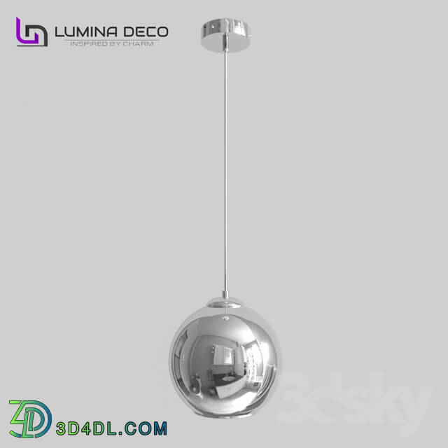 Ceiling light - _OM_ Suspended modern lamp Lumina Deco Lobos chrome LDP 107-300 _CHR_