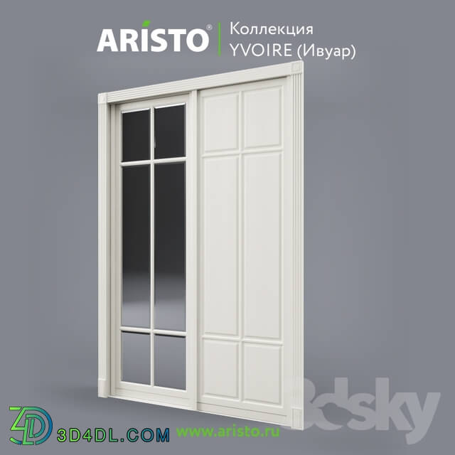 Doors - OM Sliding doors ARISTO_ Ivoire_ Yv.90.6_ Yv.90.5