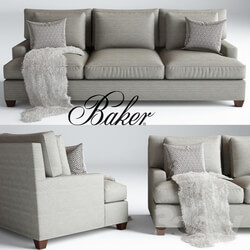 Sofa - Baker_ Loose Back Sofa_ Barbara Barry_ No. 830-86 