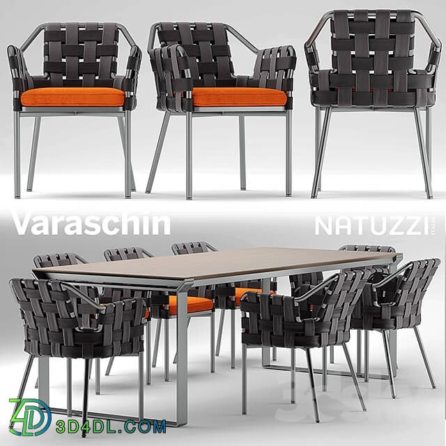 Table _ Chair - Table and chairs varaschin obi chair_ Natuzzi table