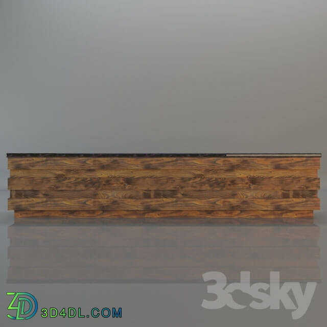 Table - Pallet Serving Counter Raw look