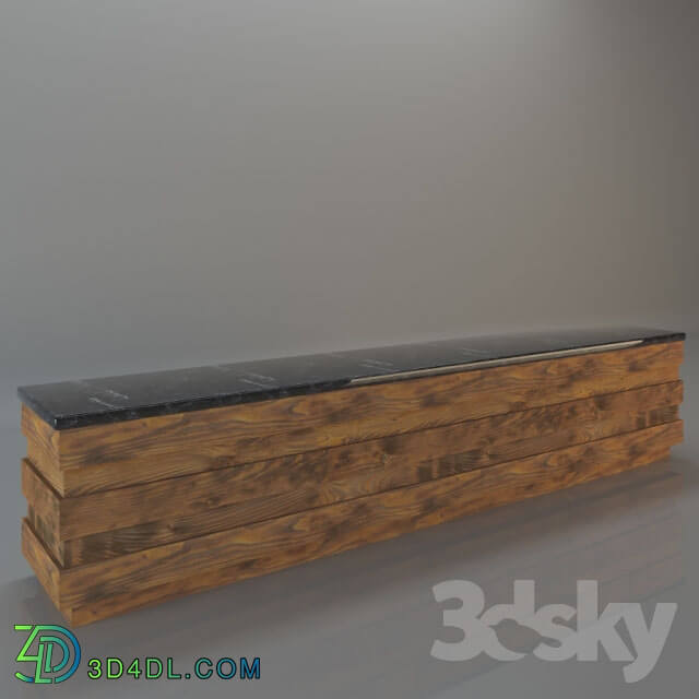 Table - Pallet Serving Counter Raw look