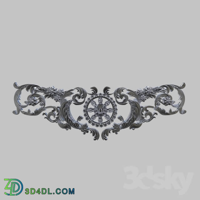 Decorative plaster - Ornament Silver B