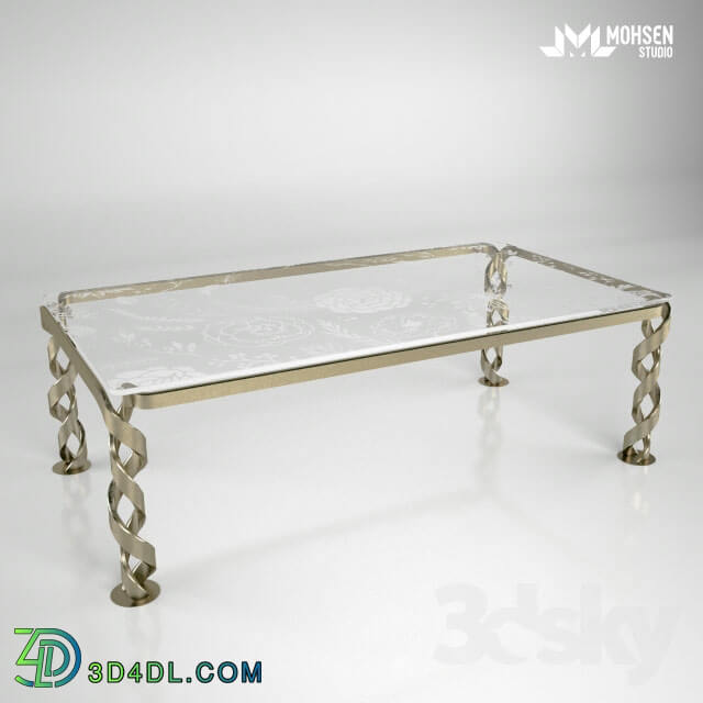 Table - Metal Table Gold