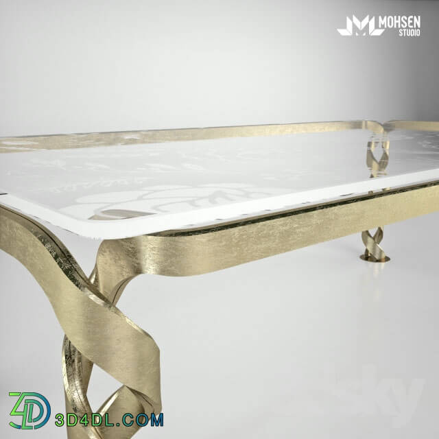 Table - Metal Table Gold