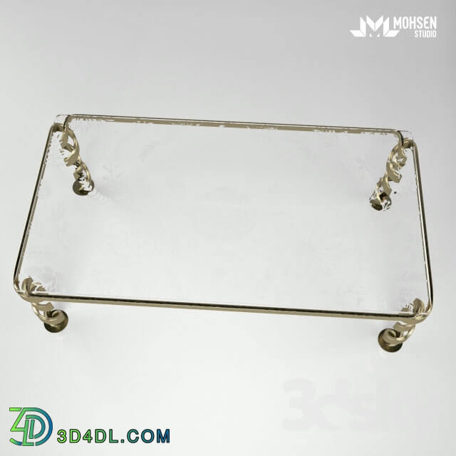 Table - Metal Table Gold