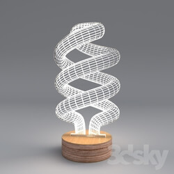 Table lamp - Spiral lamp by Cheha 