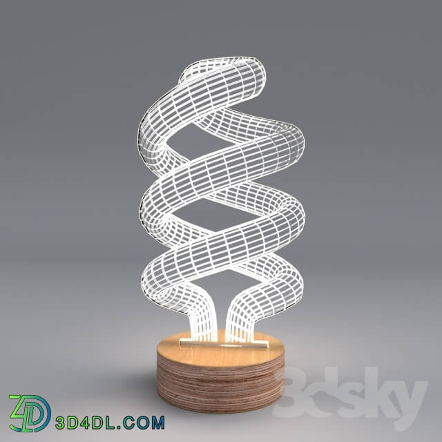 Table lamp - Spiral lamp by Cheha