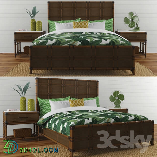 Bed - Lexington _Coco bay panel bed_