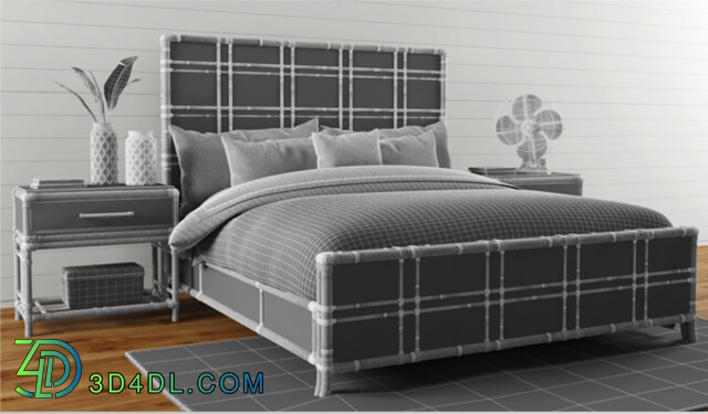 Bed - Lexington _Coco bay panel bed_