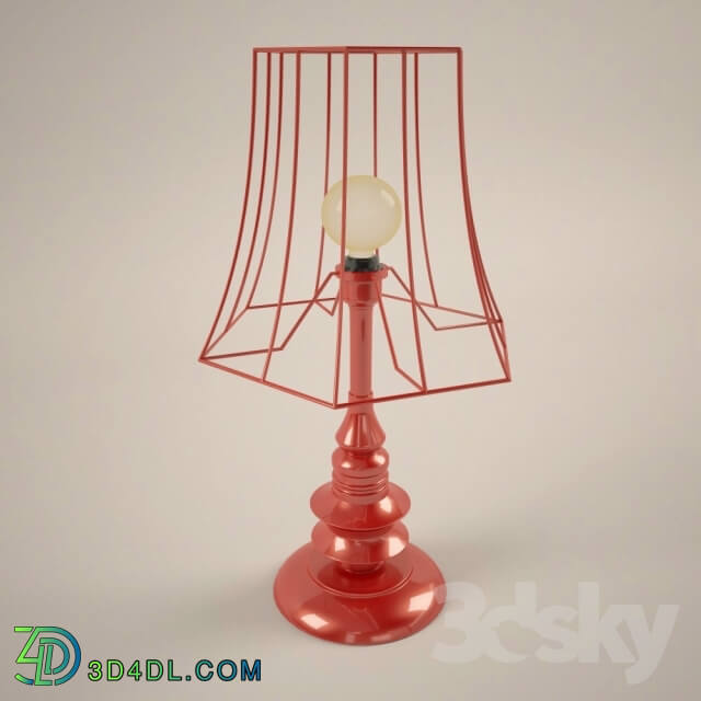 Table lamp - Lamp red