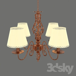 Ceiling light - Copper chandelier 