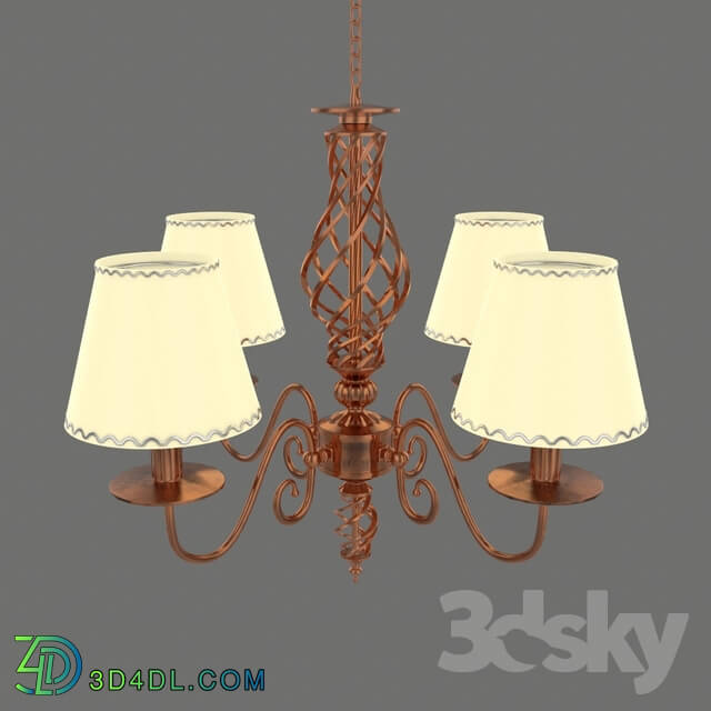 Ceiling light - Copper chandelier