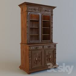Wardrobe _ Display cabinets - Classic Carved Showcase 