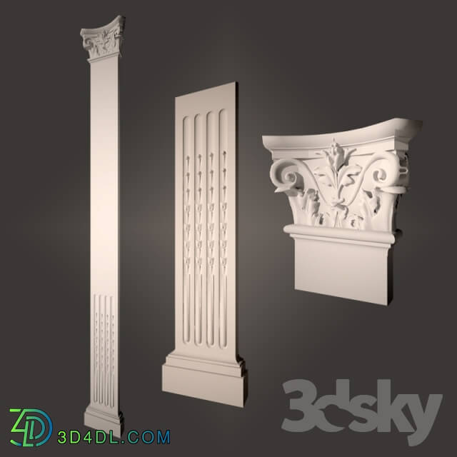 Decorative plaster - Pilaster