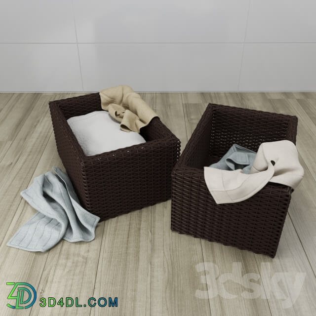 Bathroom accessories - Baskets for linen