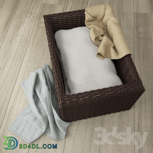 Bathroom accessories - Baskets for linen