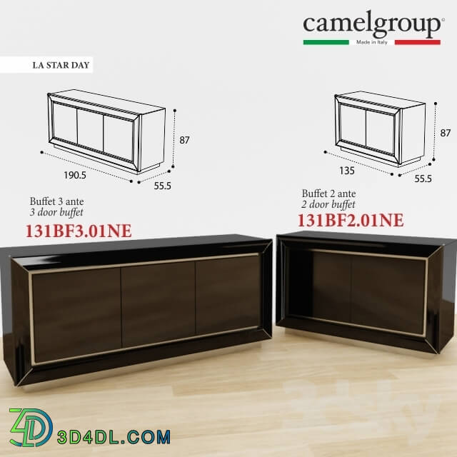 Sideboard _ Chest of drawer - CAMELGROUP 131BF2.01NE_131BF3.01NE