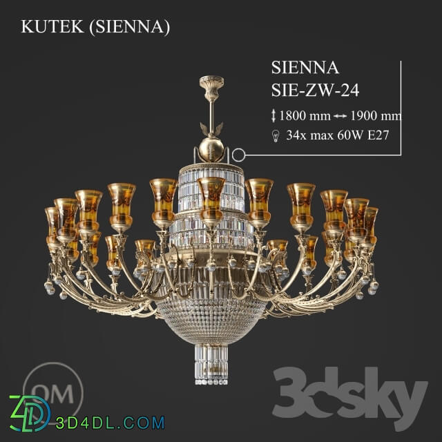 Ceiling light - KUTEK _SIENNA_ SIE-ZW-24