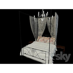 Bed - cast iron bed 