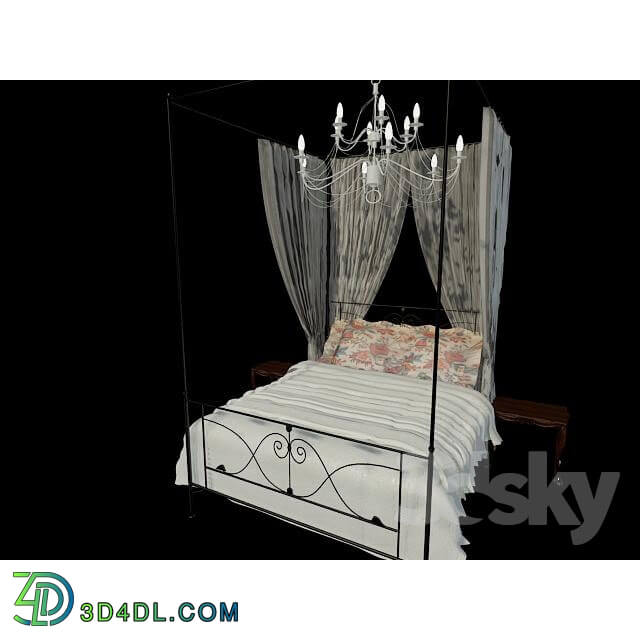 Bed - cast iron bed