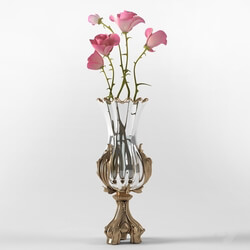 Vase - classic elegant vase of garden roses 
