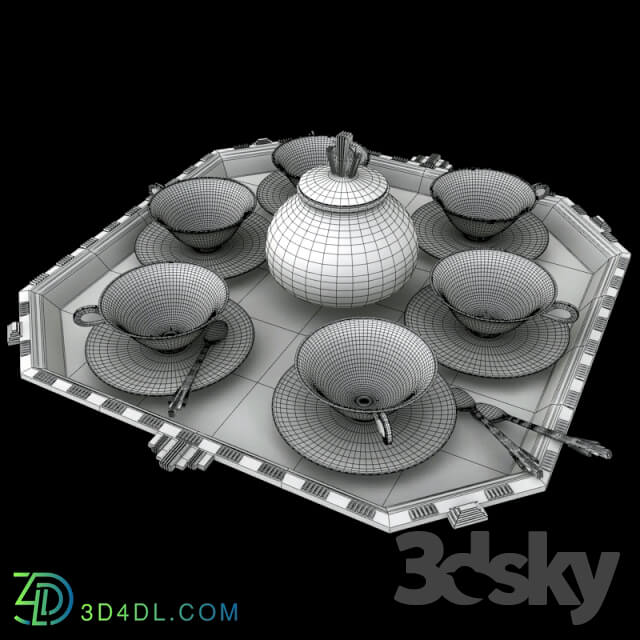 Tableware - Art deco coffee set