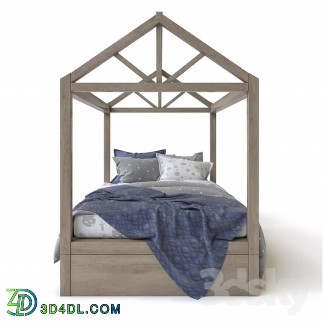 Bed - Cole framed house bed