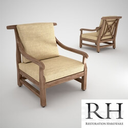 Arm chair - Garden chair RH SALTRAM LOUNGE CHAIR 