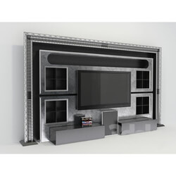 Wardrobe _ Display cabinets - Panel for TV 