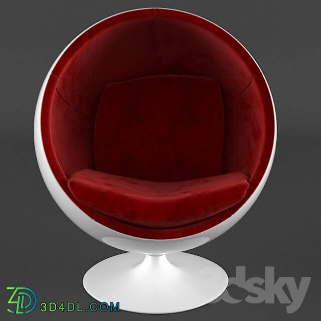 Arm chair - Eero Aarnio ball chair _globe chair_