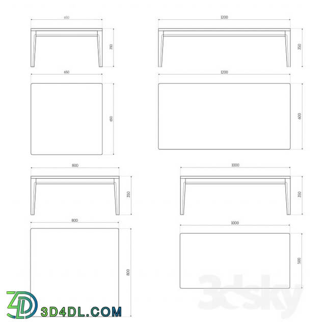 Table - CASE Coffee table from THE IDEA