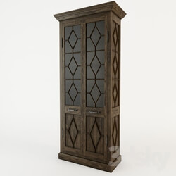 Wardrobe _ Display cabinets - GEORGIAN FRETWORK DOUBLE-DOOR CABINET 