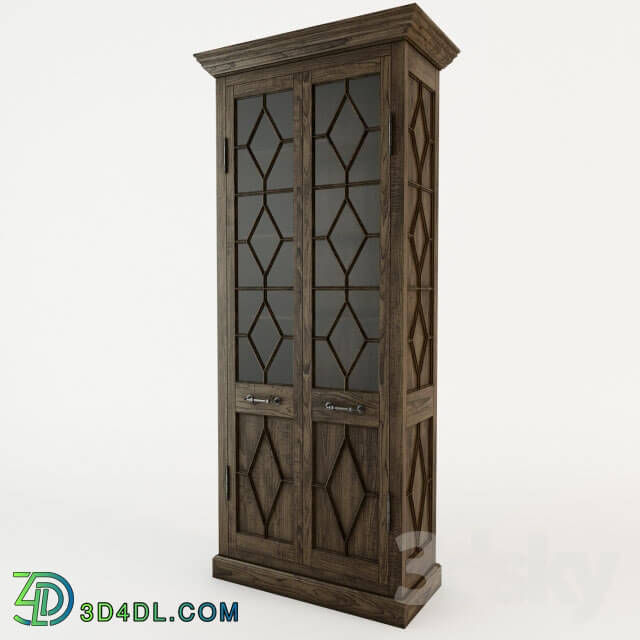 Wardrobe _ Display cabinets - GEORGIAN FRETWORK DOUBLE-DOOR CABINET