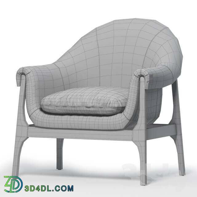 Arm chair - INDIO WOOD ACCENT CHAIR IN HAZE