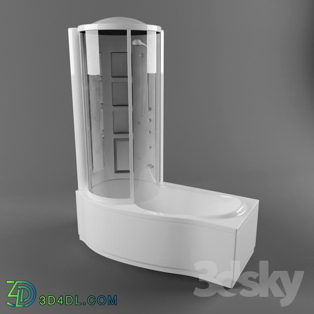 Bathtub - Bath with shower Teuco