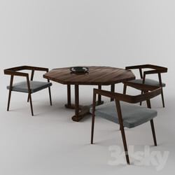 Table _ Chair - Table _ Armchair set 