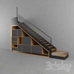 Staircase - steel coffee stairs 