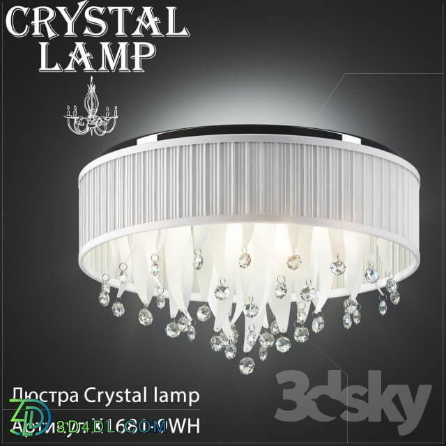 Ceiling light - Chandelier Crystal Lamp X1681-9WH