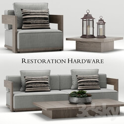 Other architectural elements - Restoration Hardware Milano teak sofa 